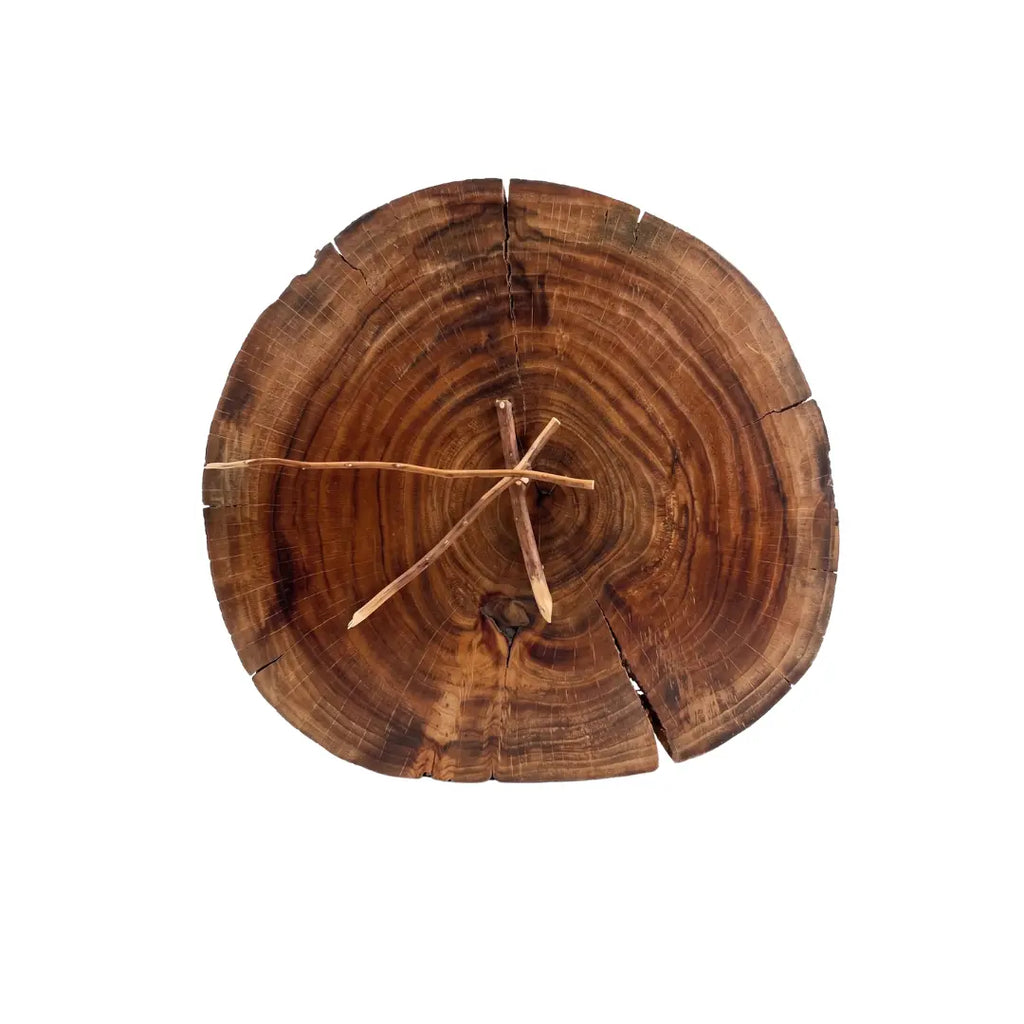 Timber Reverse Orbit handcrafted reverse wooden clock by Umdah Crafts Pakistan