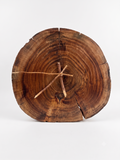 Timber Reverse Orbit Handcrafted Reverse Wooden Clock