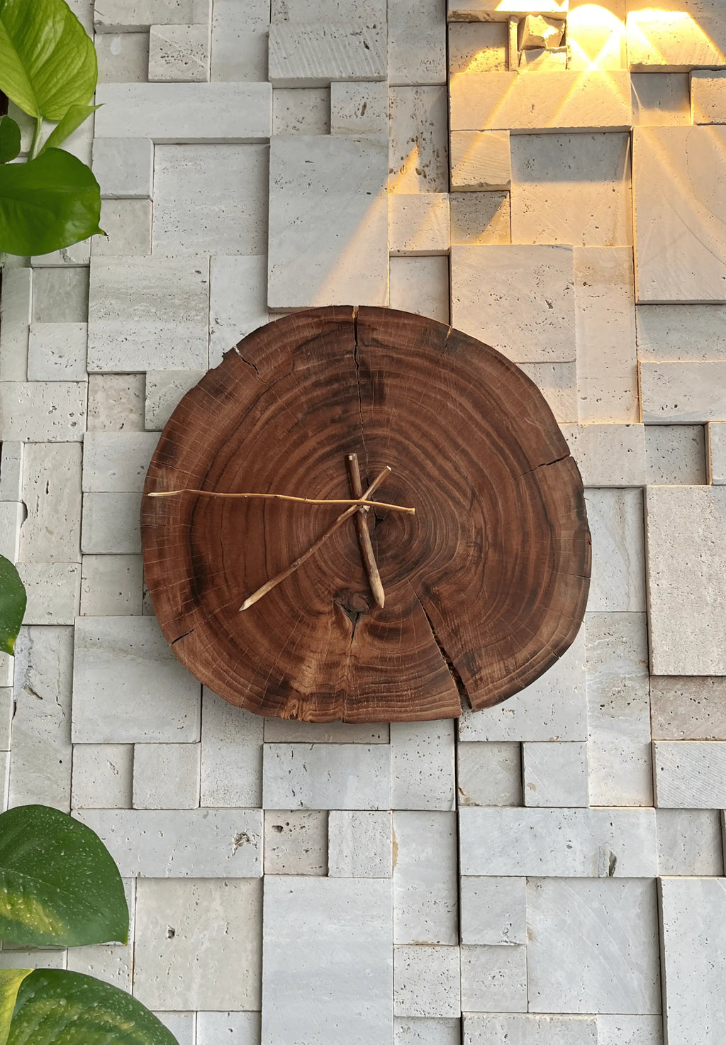 Timber Reverse Orbit reverse wooden clock on wall home decor Pakistan