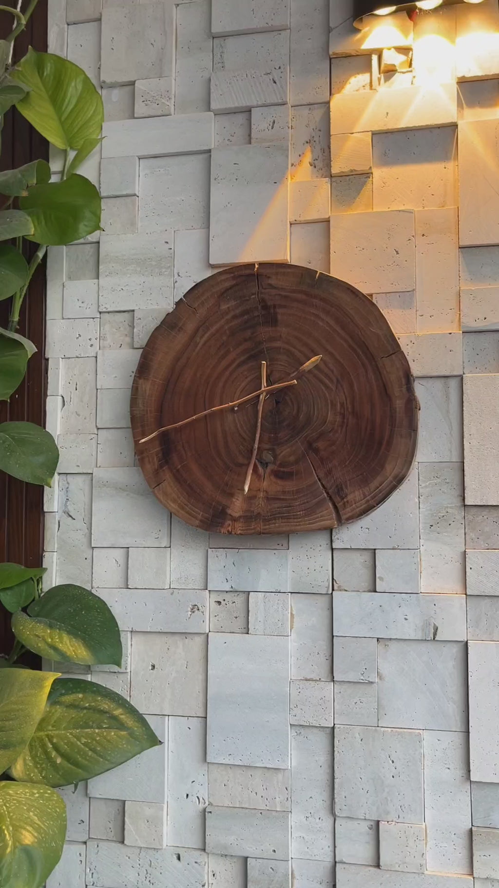Timber Orbit Handcrafted Wooden Clock