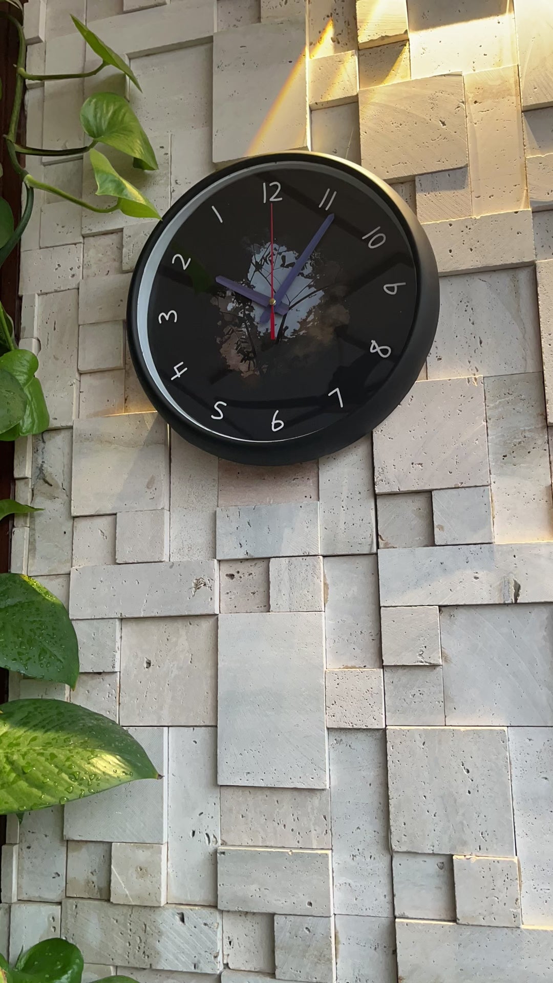 Mystic Forest Reverse Wall Clock